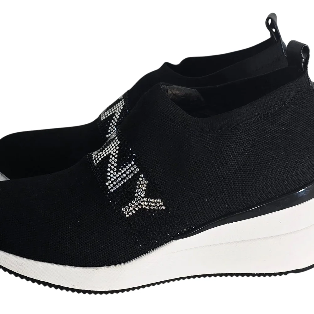 DKNY Black Women's Slip-On Sneakers - Picture 4 of 7